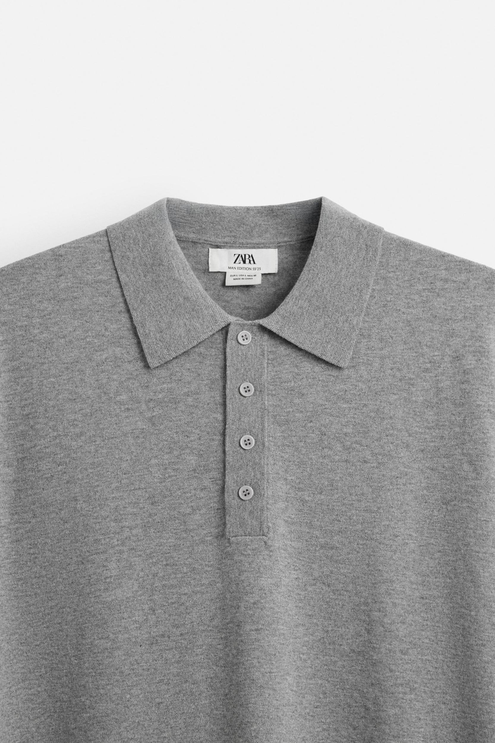 LIMITED EDITION COTTON BLEND KNIT POLO Product Image