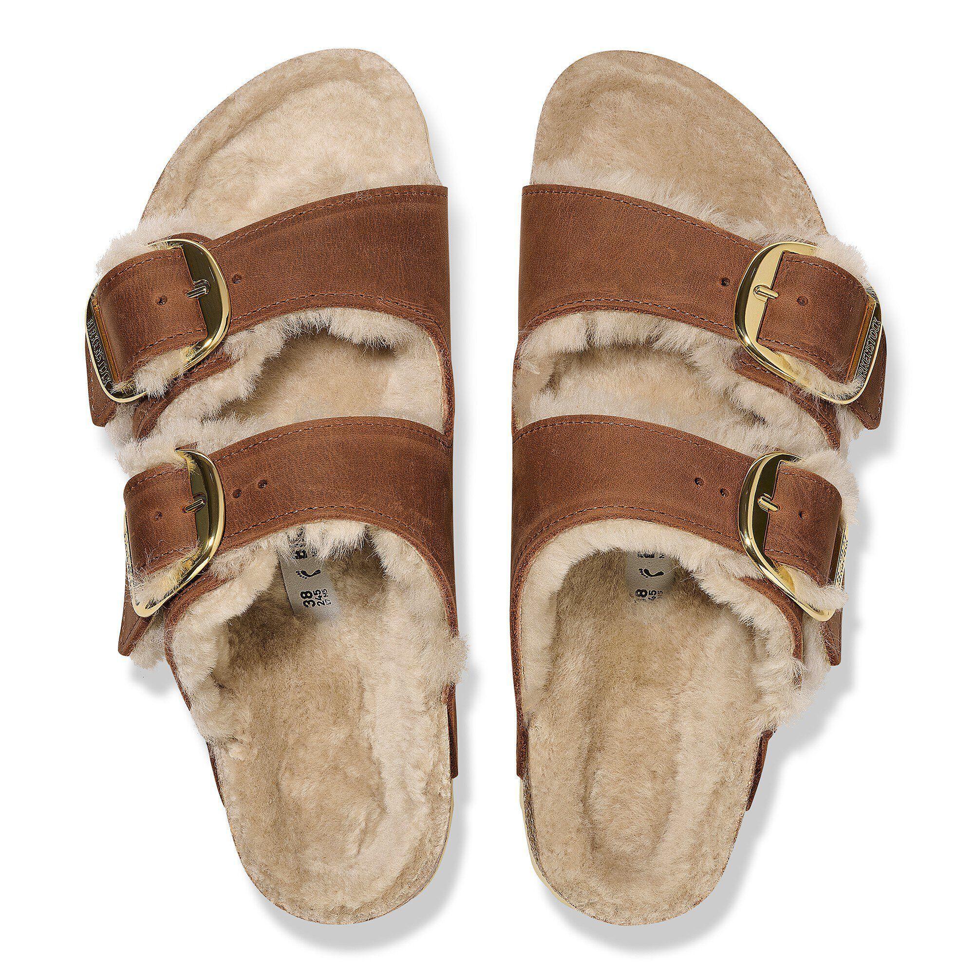 Arizona Big Buckle Shearling Natural Leather Oiled Product Image