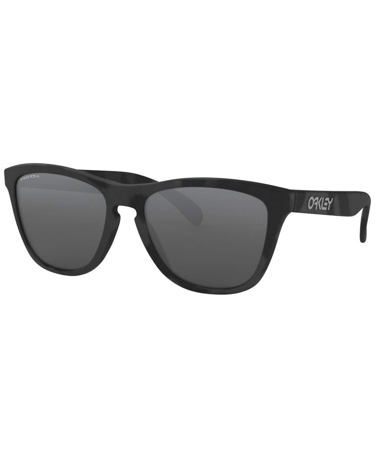 Oakley Unisex OO9013 Frogskins 55mm Square Sunglasses - Polished Clear/Prizm Violet Product Image