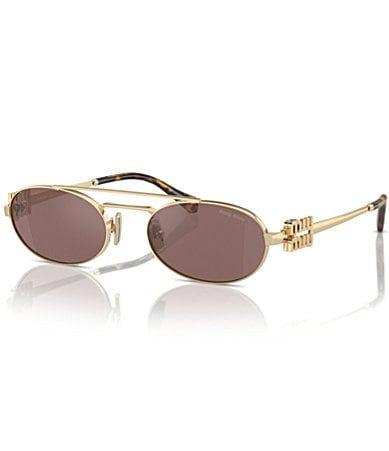 Logo Metal Aviator Sunglasses Product Image