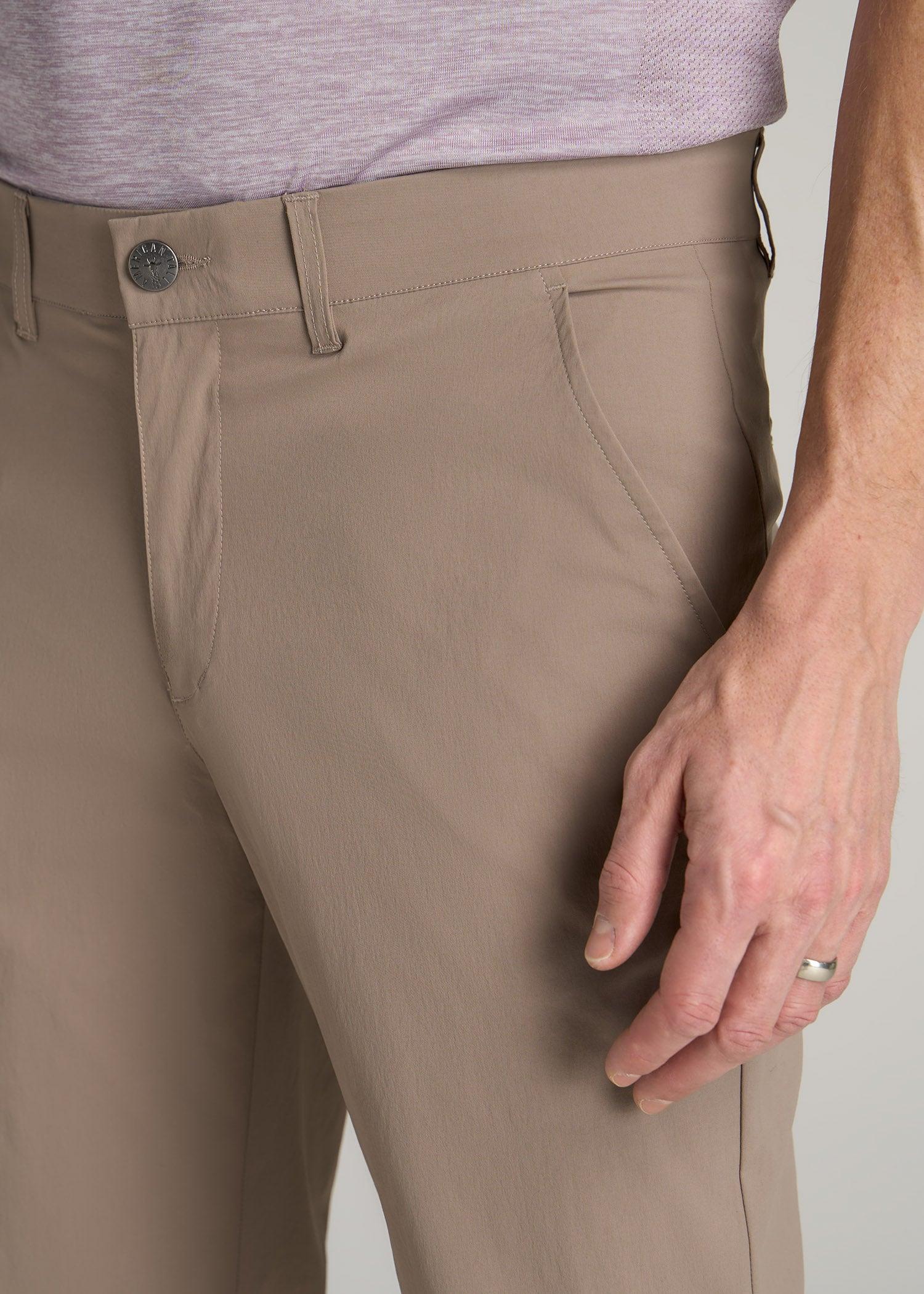TAPERED FIT Traveler Chino Pants for Tall Men in Light Khaki Product Image