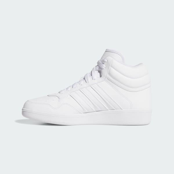 adidas Hoops 4.0 Women's Mid Top Basketball Shoes, Size: 6, White White Black Product Image
