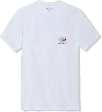 Santa's Vacation Short-Sleeve Pocket Tee Product Image