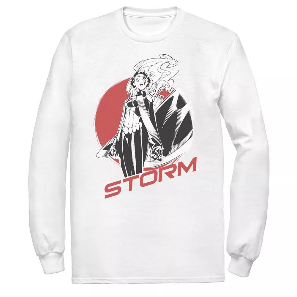 Men's Marvel X-Men Storm Stand Alone Profile Badge Long Sleeve Graphic Tee, Size: XXL, White Product Image