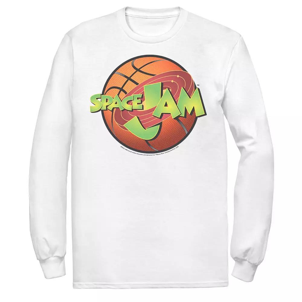 Men's Looney Tunes Space Jam Basketball Logo Tee, Size: Large, White Product Image