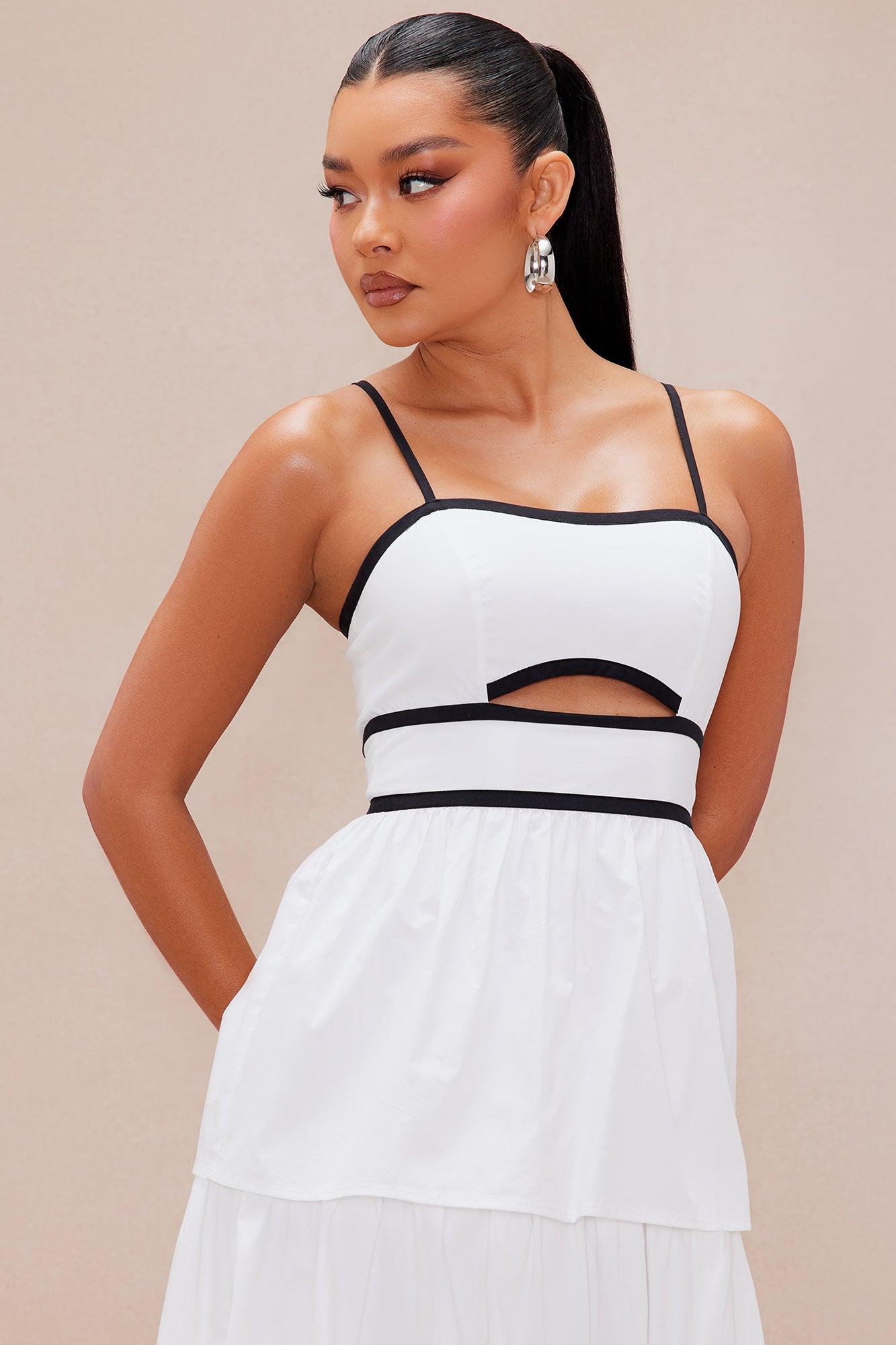 Paloma Poplin Maxi Dress - White Product Image