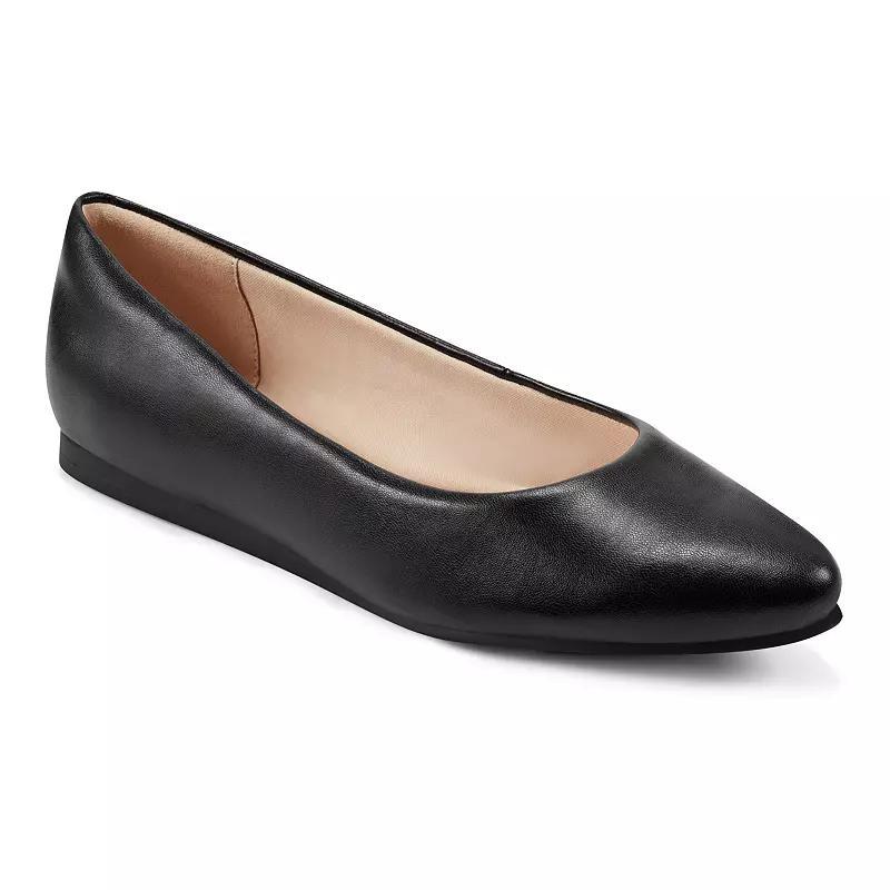 Journee Kavn Women's Comfort Sole Ballet Flats, Size: 10 Wide, Black Product Image