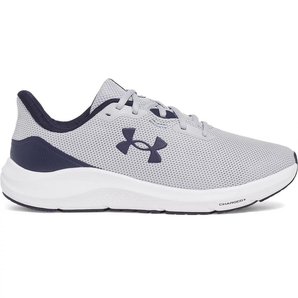 Under Armour Charged Pursuit 4 Men's Running Shoes, Size: 9.5, Gray Black Navy Product Image