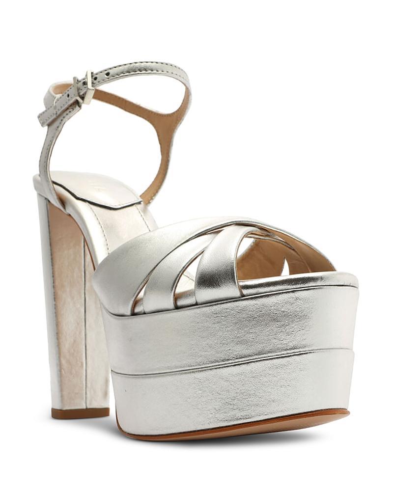 Schutz Womens Keefa High Crossover High Heel Platform Sandals Product Image