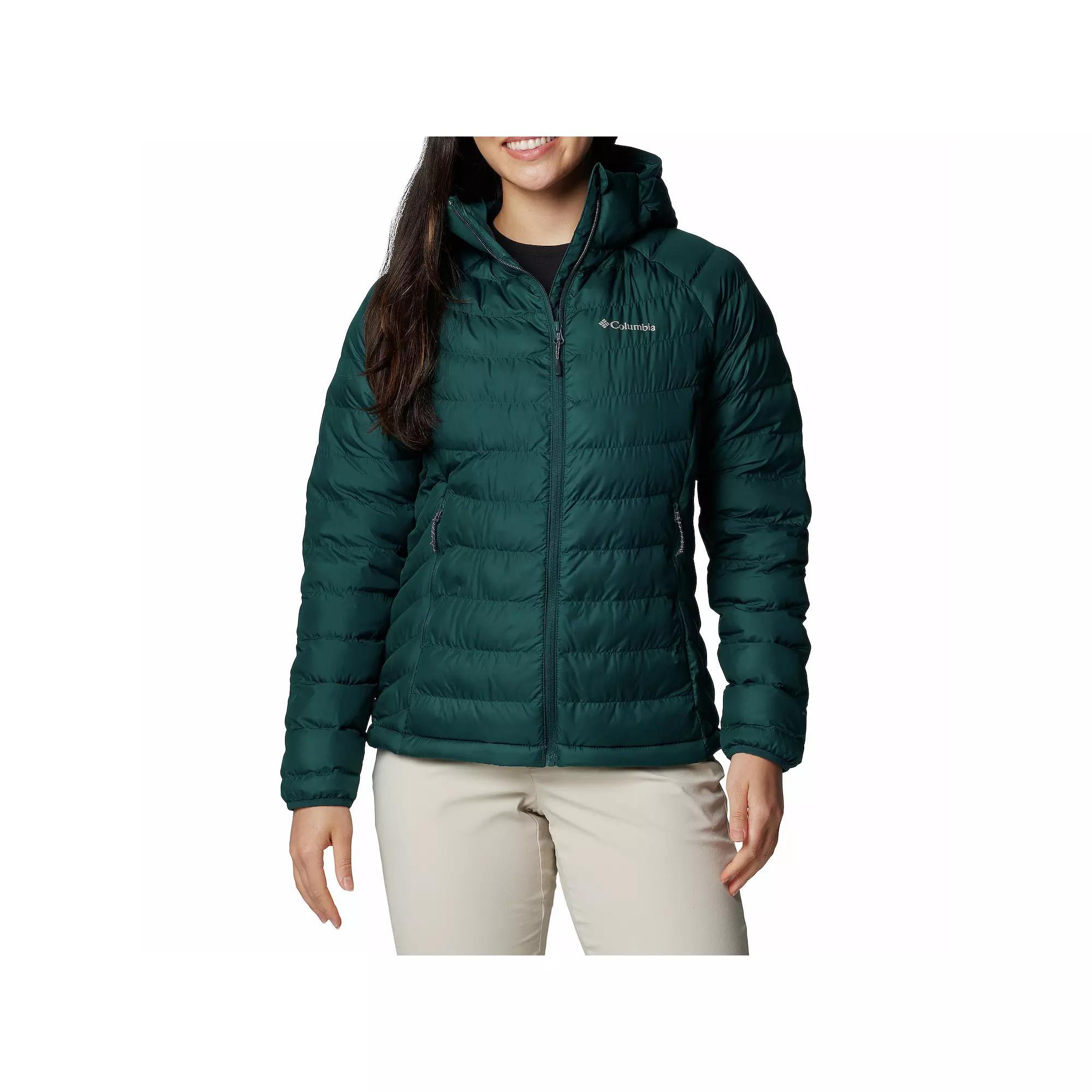 Plus Size Columbia Powder Lite II Hooded Jacket, Women's, Size: 3XL, Pink Product Image