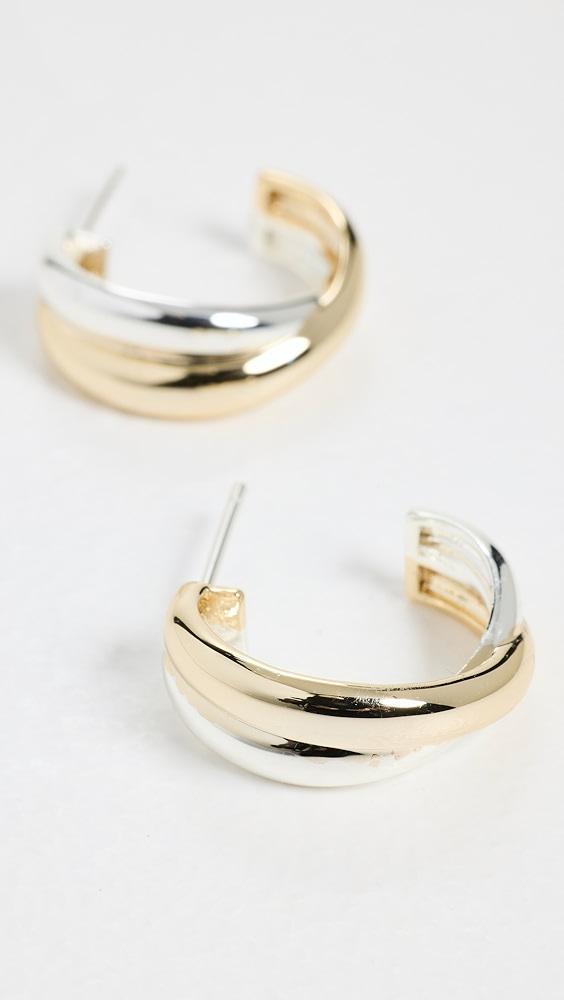 MÉGA Crossover Hoops Earrings | Shopbop Product Image
