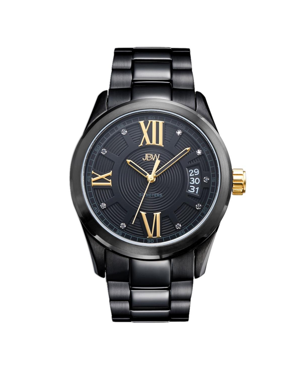 Men's JBW Bond 1/10 CT. T.w. Diamond Black IP Watch with Black Dial (Model: J6311D) Product Image
