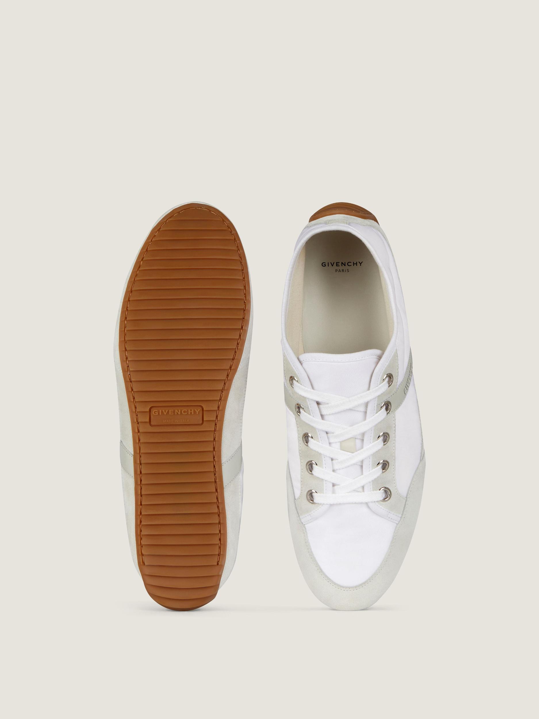 Slim sneakers in nylon and suede Product Image