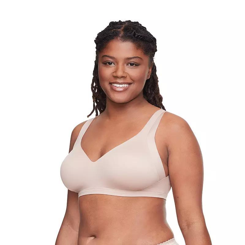 Warners No Side Effects® Underarm and Back-Smoothing Comfort Wireless Lightly Lined T-Shirt Bra RA2231A, Women's, Size: XL, Black Product Image