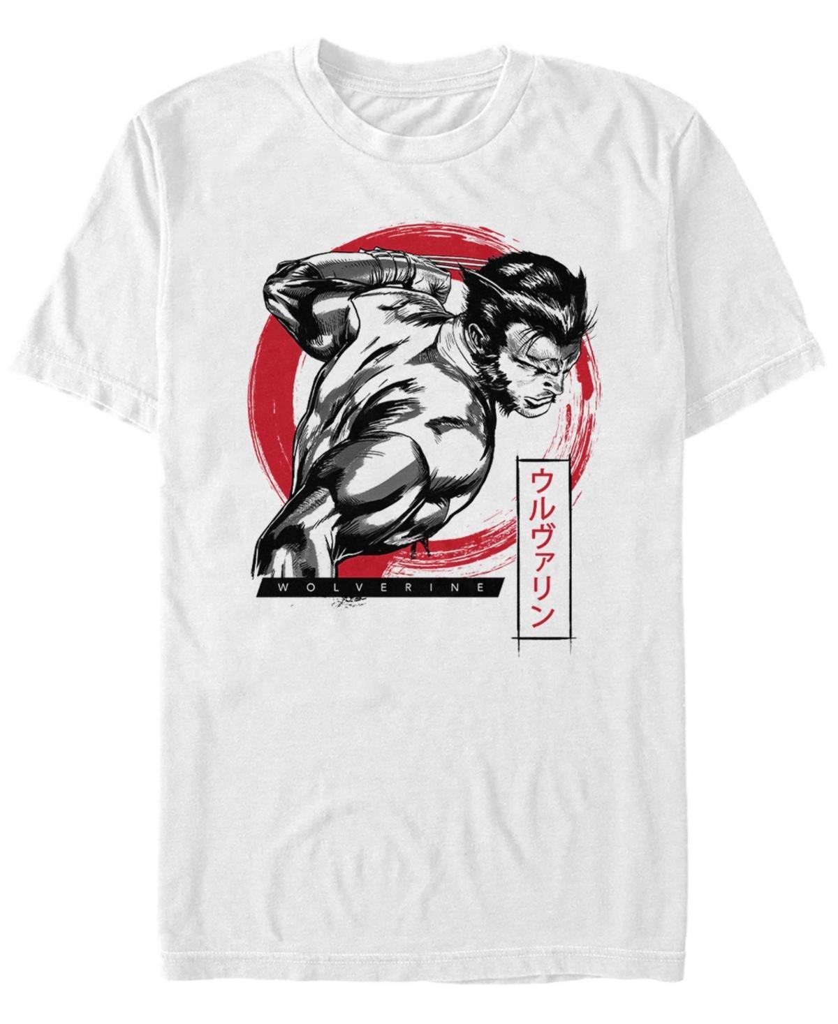 Men's Marvel X-Men Wolverine Kanji Portrait Graphic Tee, Size: Large, White Product Image