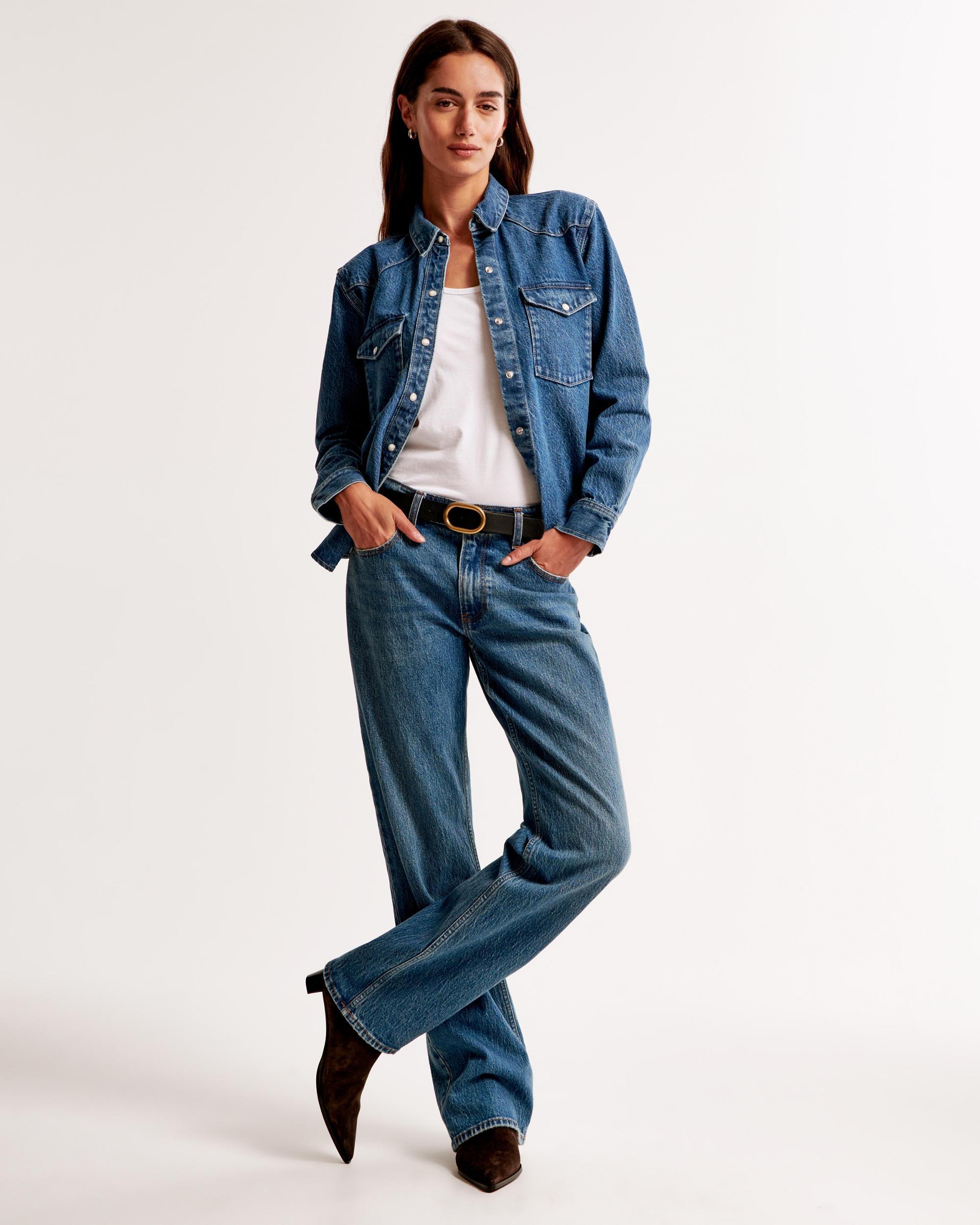 Western Denim Shirt Product Image