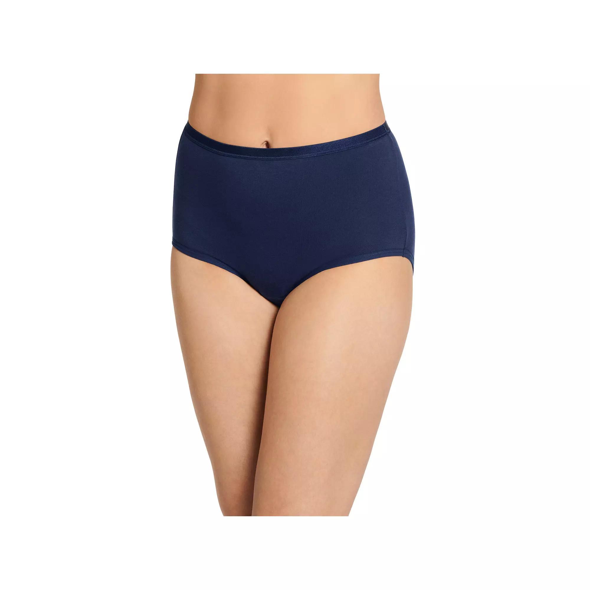 Women's Jockey® Worry Free Moderate Absorbency Brief Panty 2580, Size: Small, Light Product Image