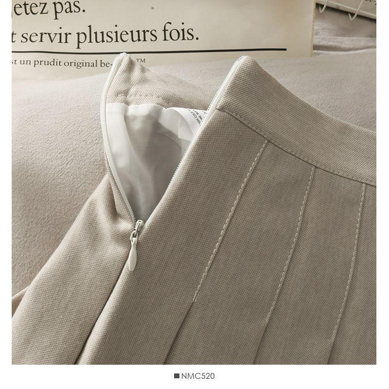 High-Waist Pleated Mini Skirt Product Image