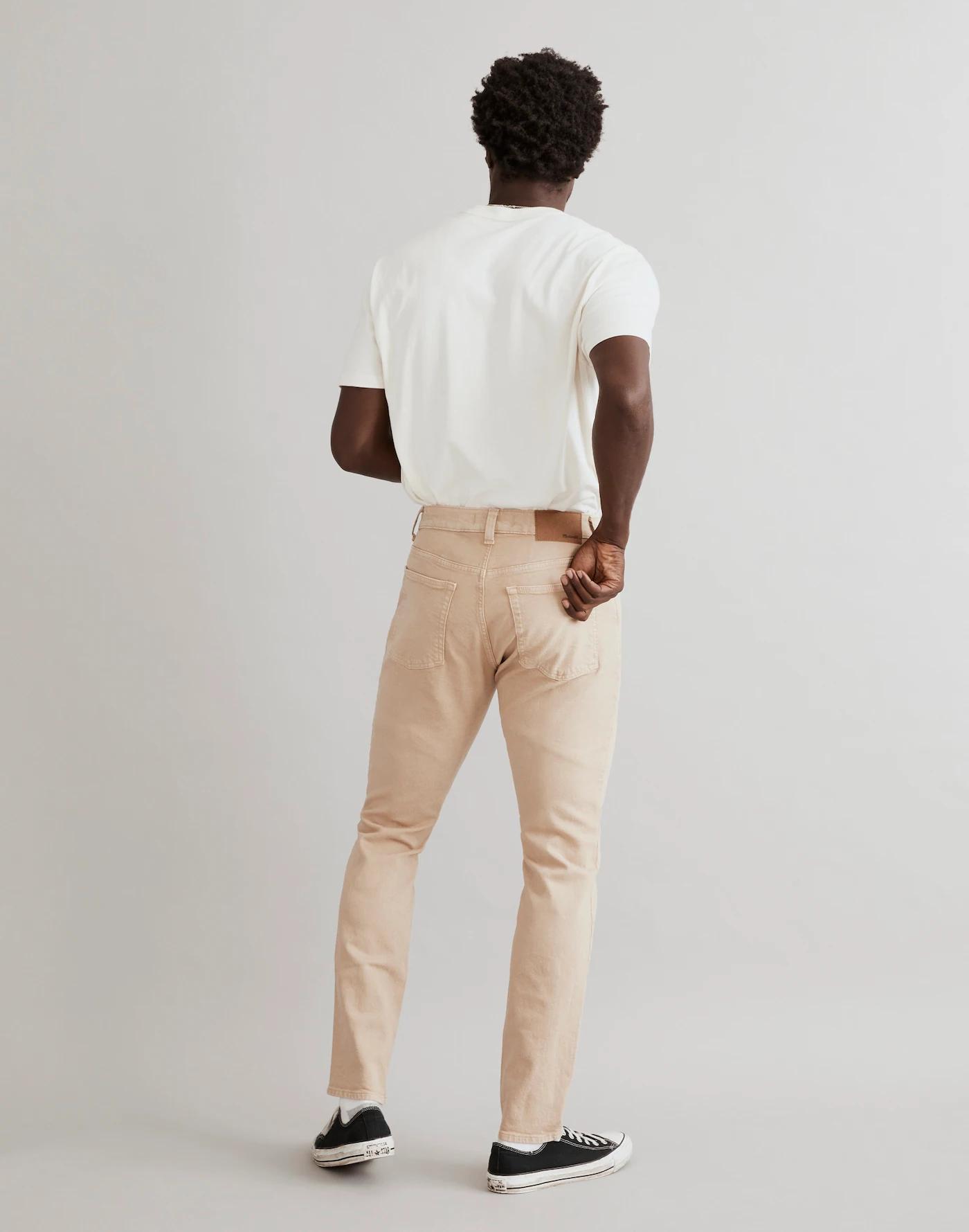 Garment-Dyed Athletic Slim Jeans Product Image
