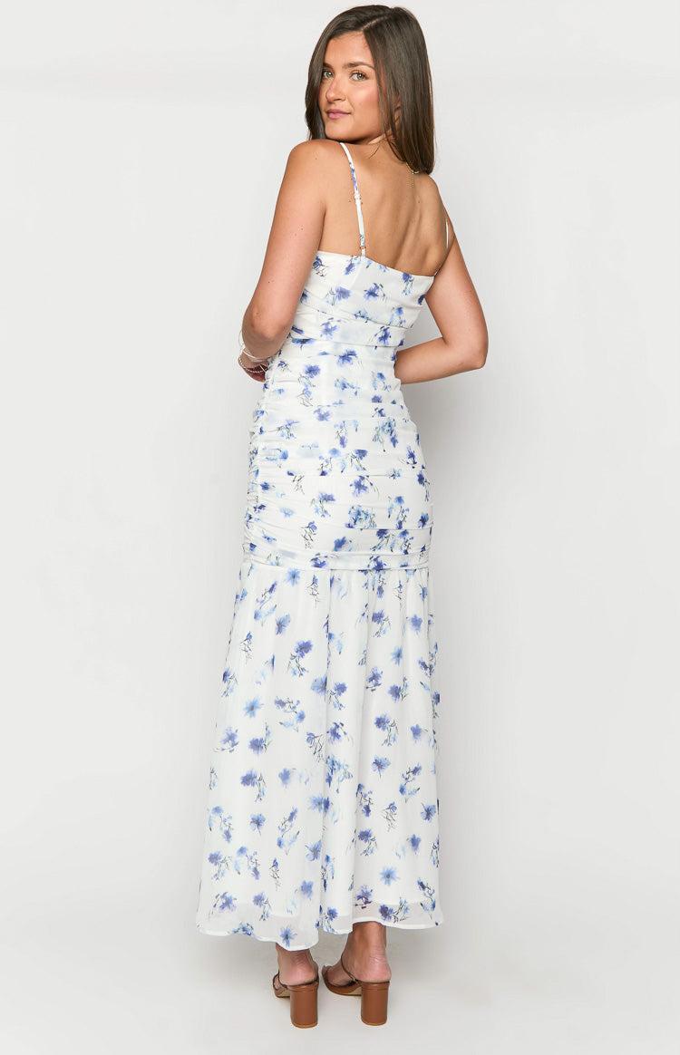 Kelee White Floral Maxi Dress Product Image