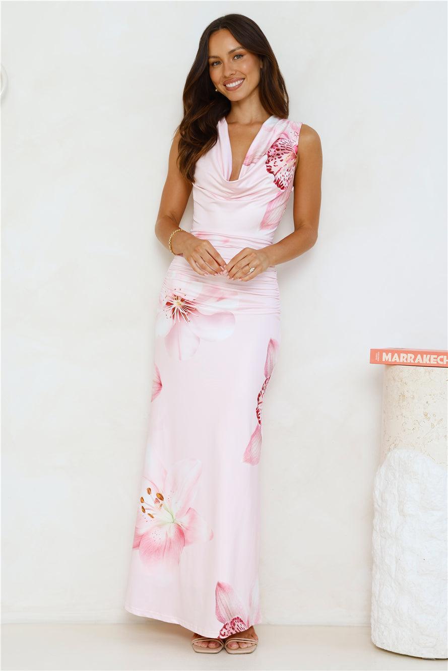 Valley Beauty Maxi Dress Pink Product Image