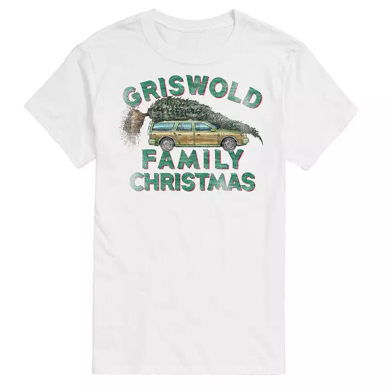 Men's National Lampoon's Christmas Vacation Tree Graphic Tee, Size: XXL, White Product Image
