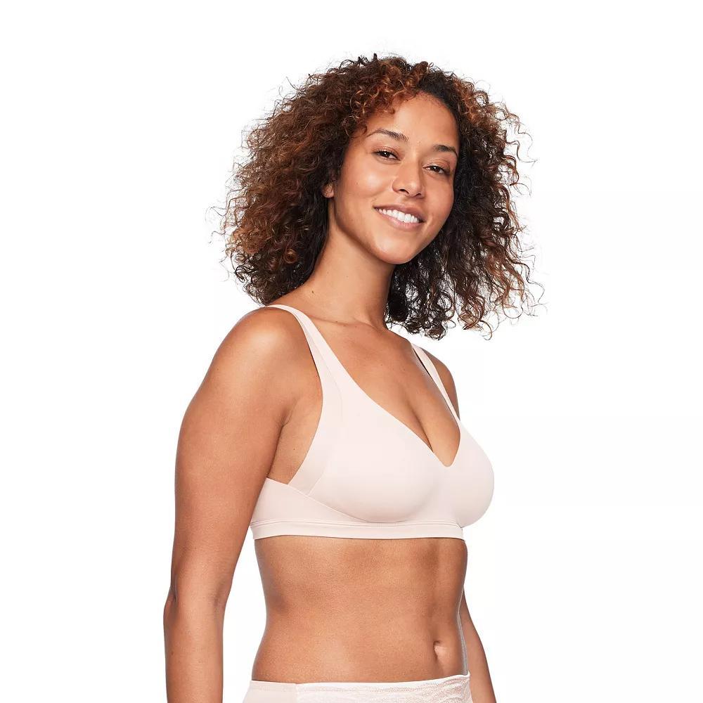 Warners No Side Effects® Underarm and Back-Smoothing Comfort Wireless Lightly Lined T-Shirt Bra RA2231A, Women's, Size: XL, Black Product Image