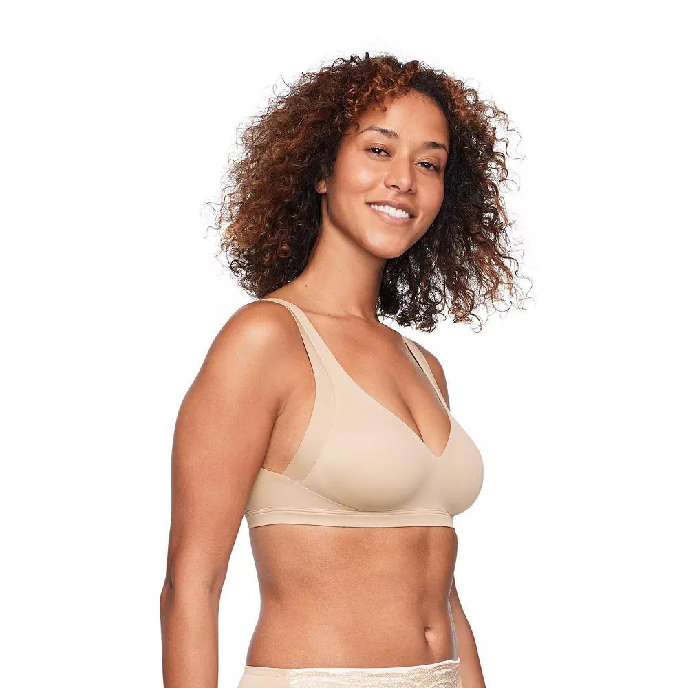 Warners No Side Effects® Underarm and Back-Smoothing Comfort Wireless Lightly Lined T-Shirt Bra RA2231A, Women's, Size: XL, Black Product Image