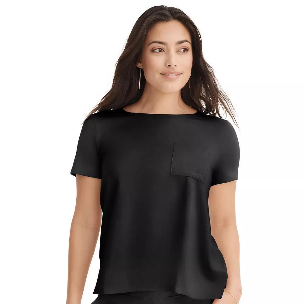 Women's Jockey® Soft Touch Luxe Swing Pajama Tee, Size: Medium, Black Product Image