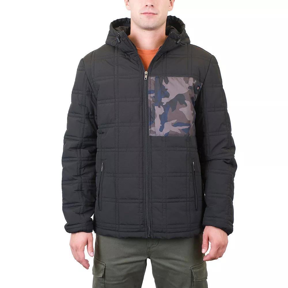 Men's Mountain and Isles Full Zip Quilted Puffer Jacket, Size: Large, Black Product Image