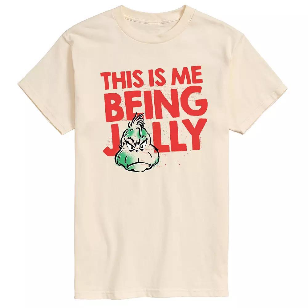 Big & Tall Dr. Seuss The Grinch This Is Me Being Jolly Graphic Tee, Mens Product Image