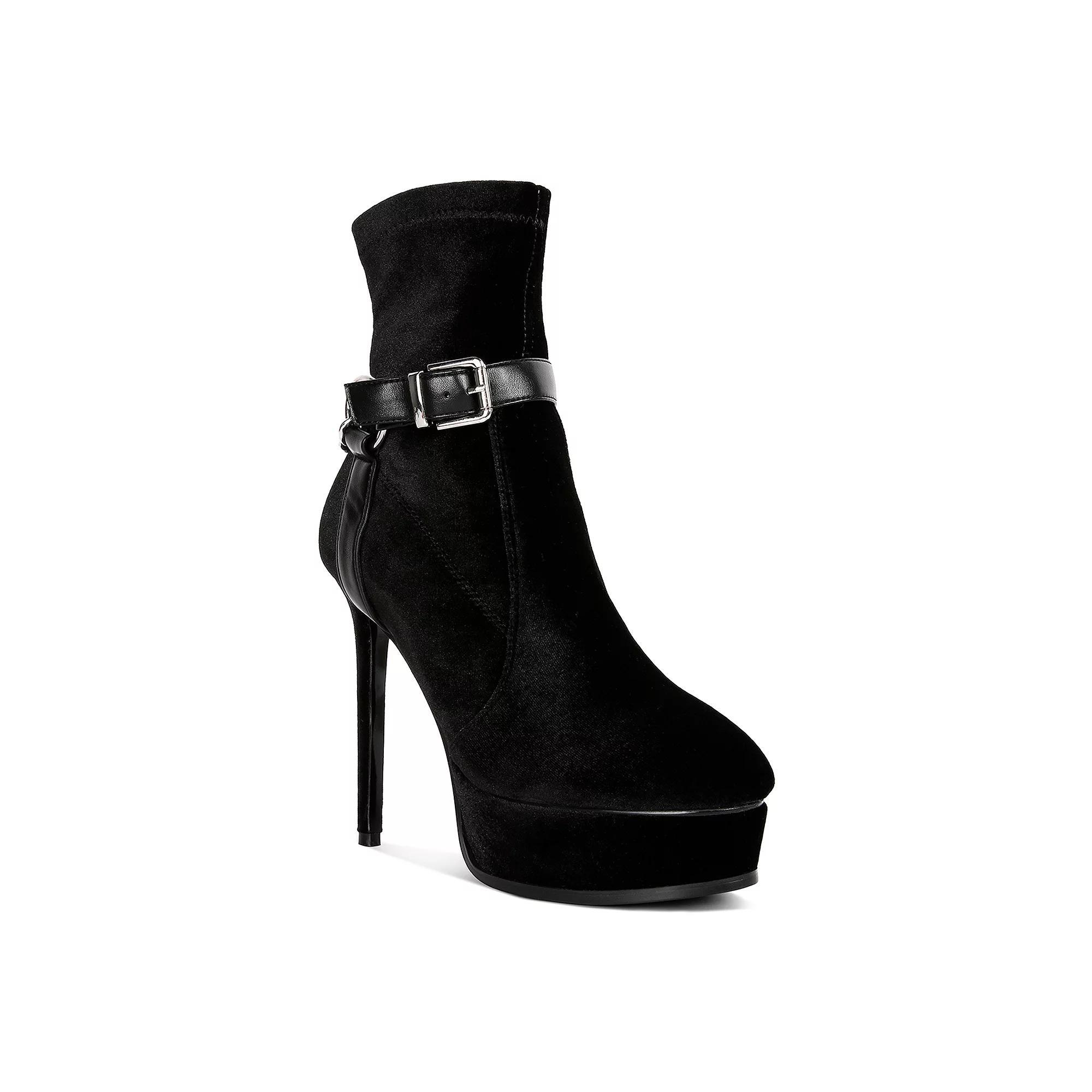 Rag & Co Zeppelin Women's Platform Ankle Boots, Size: 9, Black Product Image