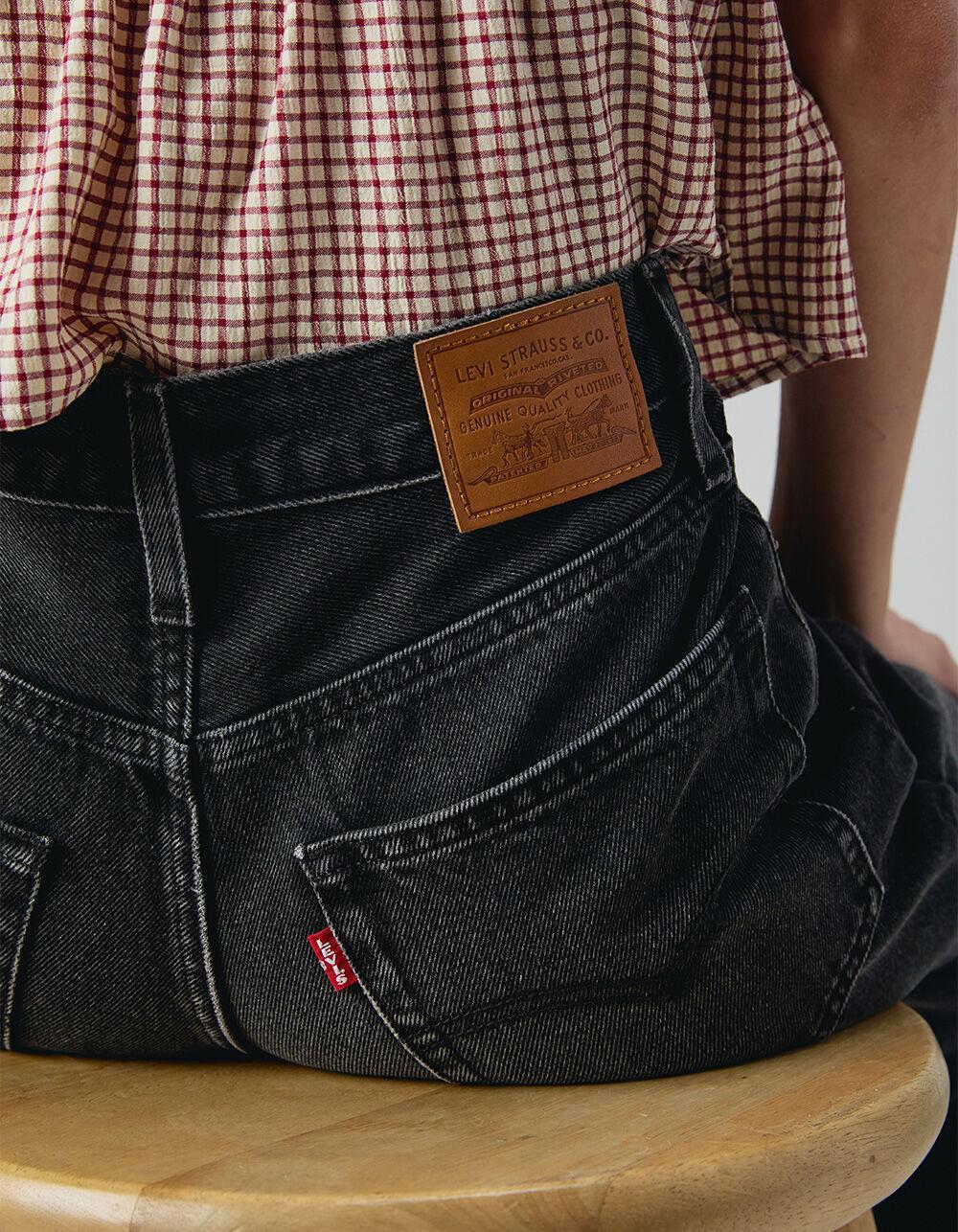LEVI'S Premium Baggy Dad Jeans - Shrink Up - WASHED BLACK Product Image