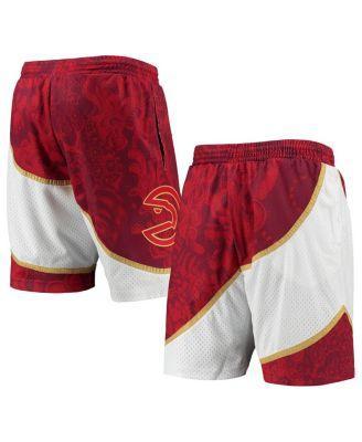 Men's Mitchell & Ness Red Atlanta Hawks Hardwood Classics Lunar New Year Swingman Shorts, Size: 2XL Product Image