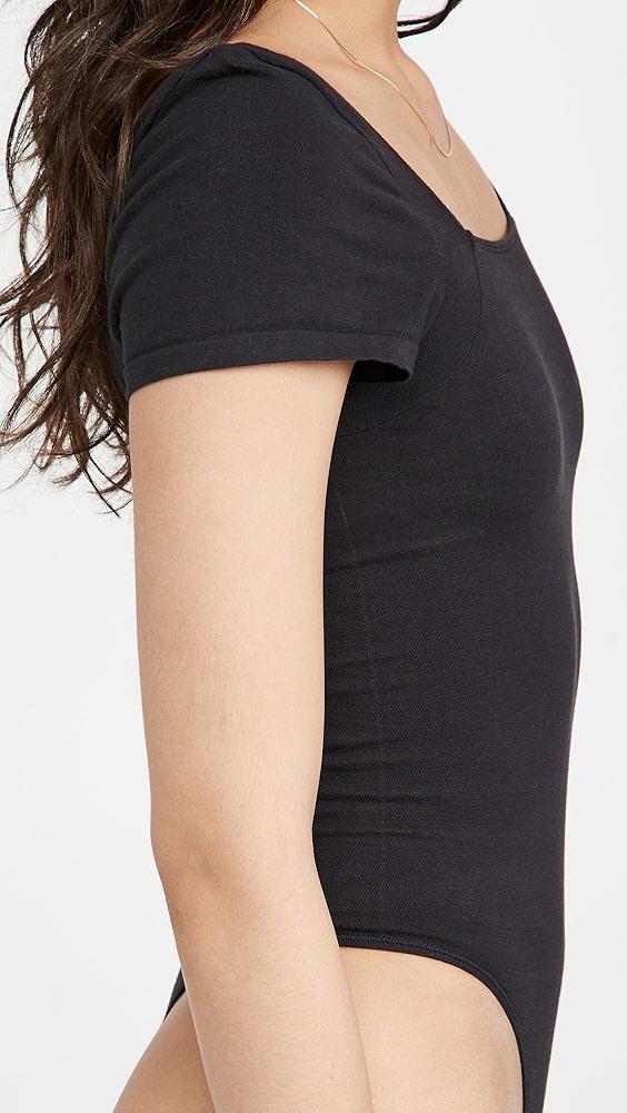Yummie Anette Square Neck Thong Bodysuit | Shopbop Product Image