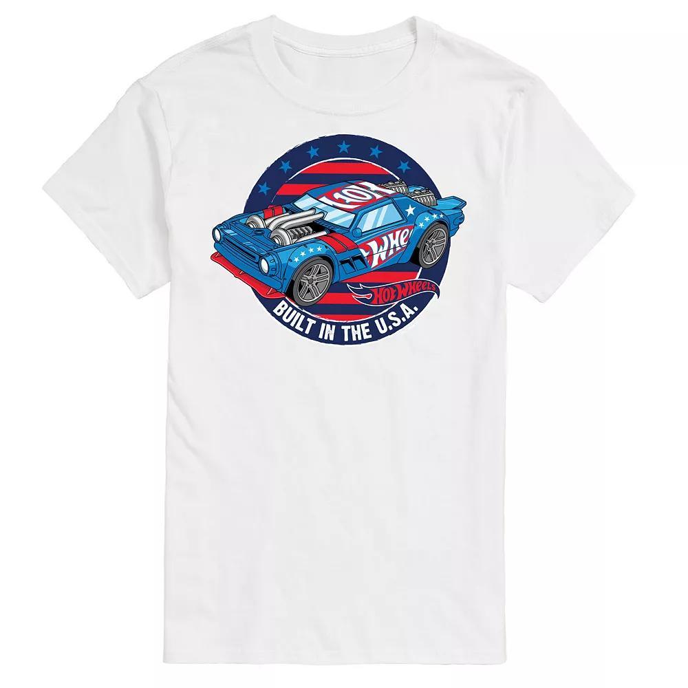 Big & Tall Hot Wheels Built In The USA Graphic Tee, Mens Product Image
