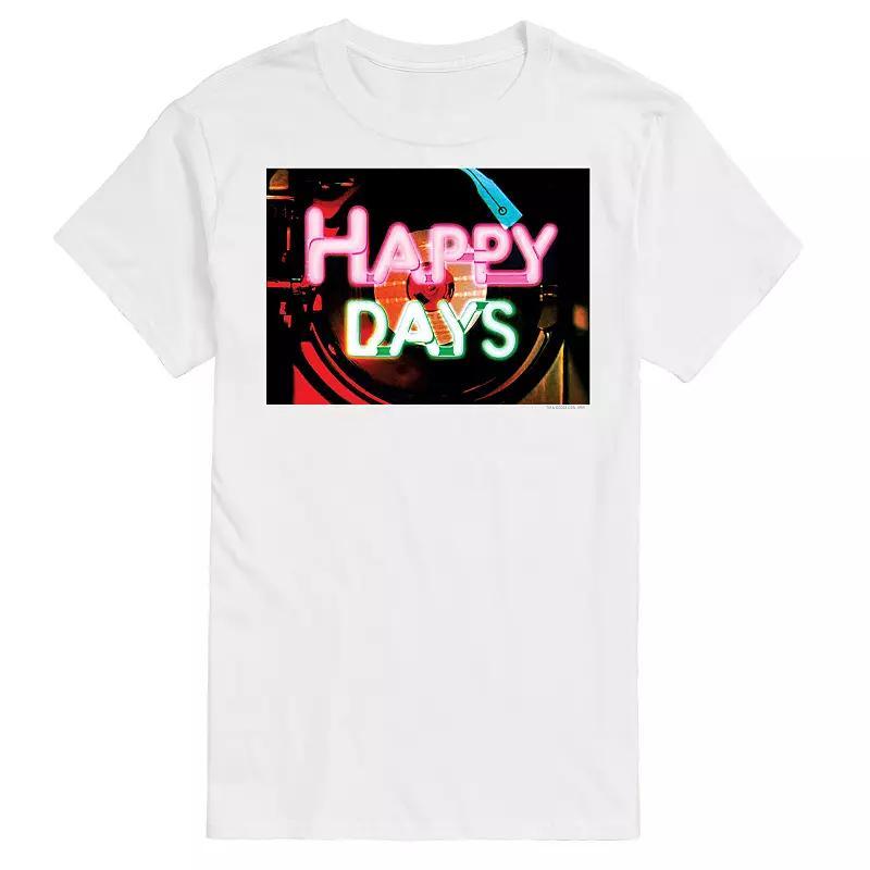 Mens Happy Days Jukebox Logo Graphic Tee Product Image