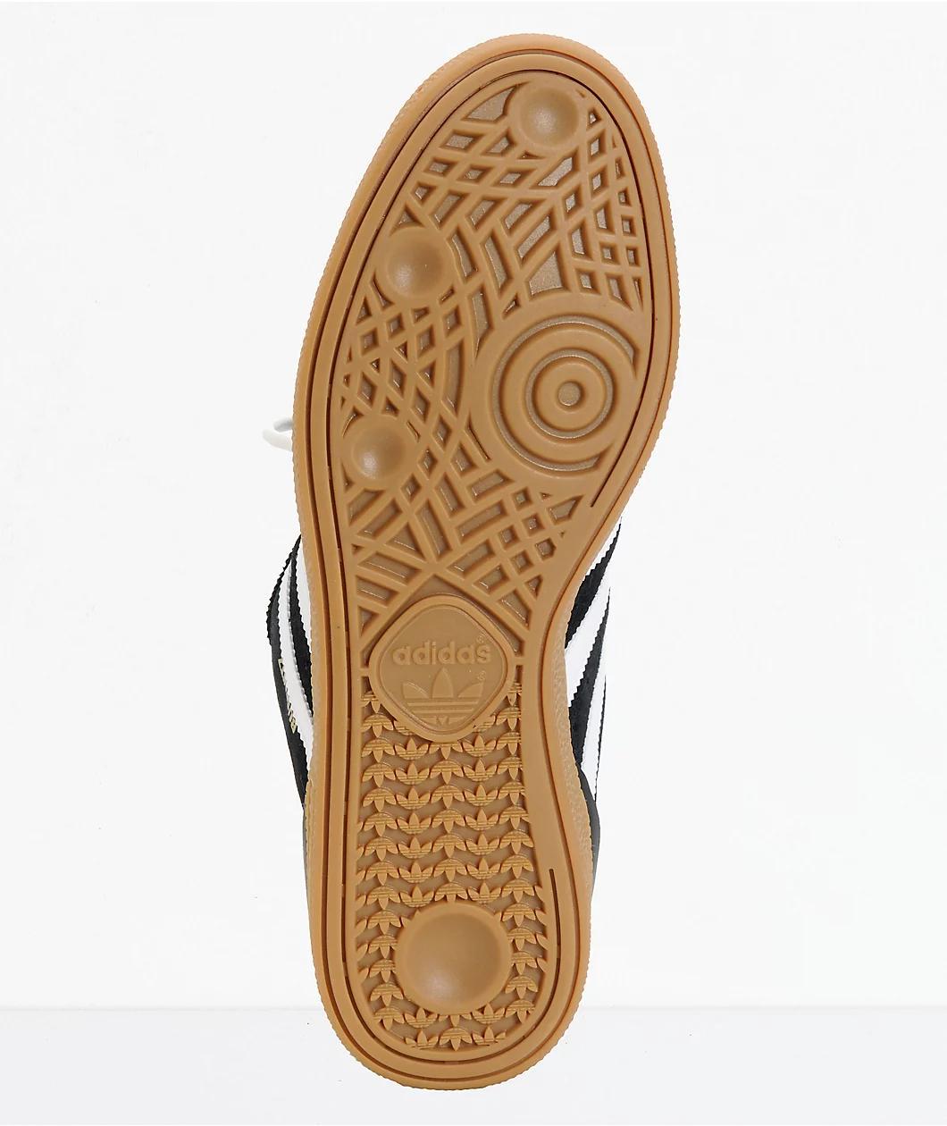 adidas Busenitz Black, White, & Gum Skate Shoes Product Image