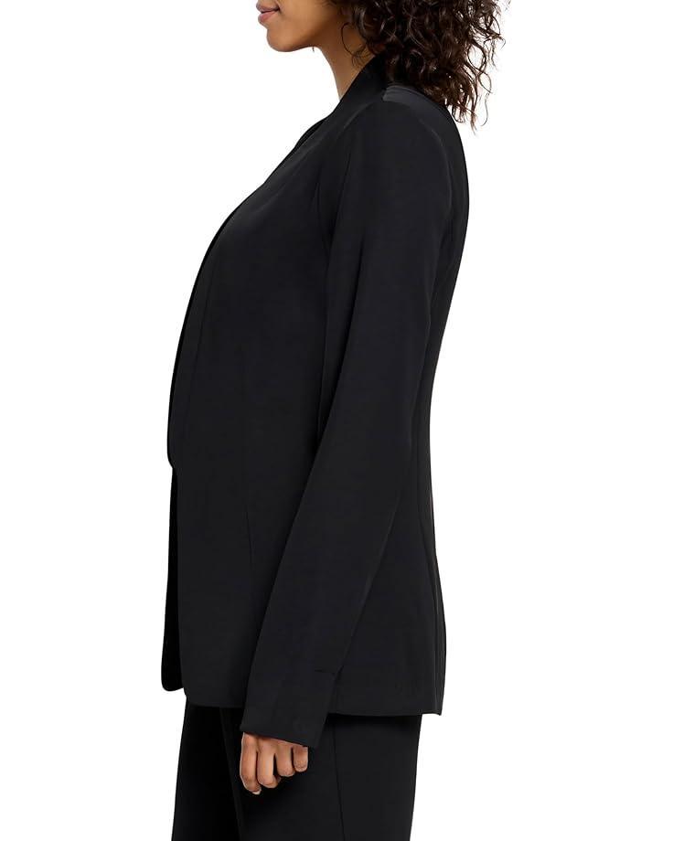 Glossy Sheen Ruched Shoulder Woven Top Product Image