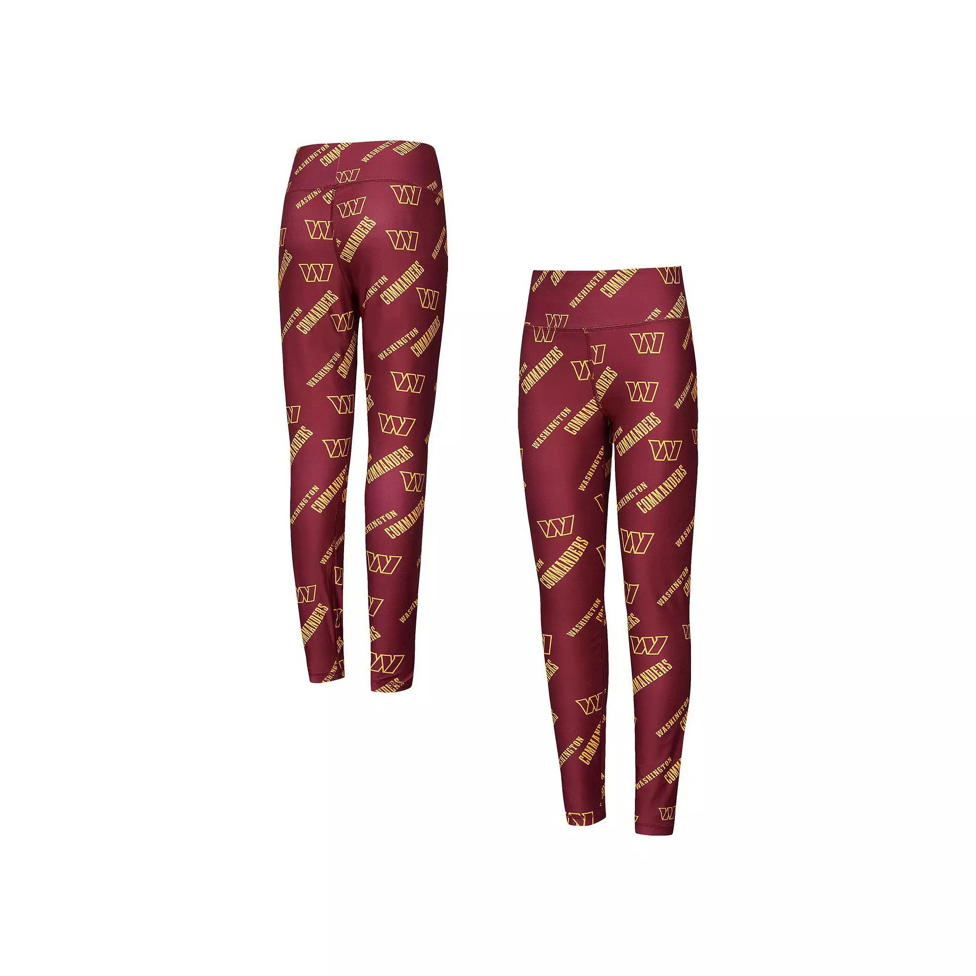 Women's Concepts Sport Burgundy Washington Commanders Breakthrough Allover Print Knit Leggings, Size: Small, Wft Med Re Product Image