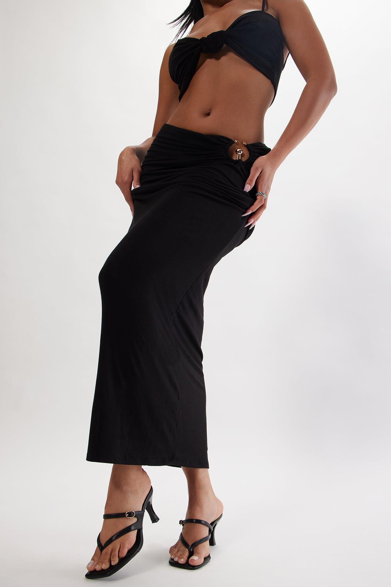Marena Thong Kitten Heels - Black Product Image