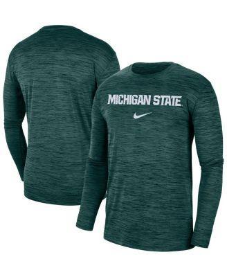 Mens Nike Michigan State Spartans Team Velocity Performance Long Sleeve T-Shirt Product Image