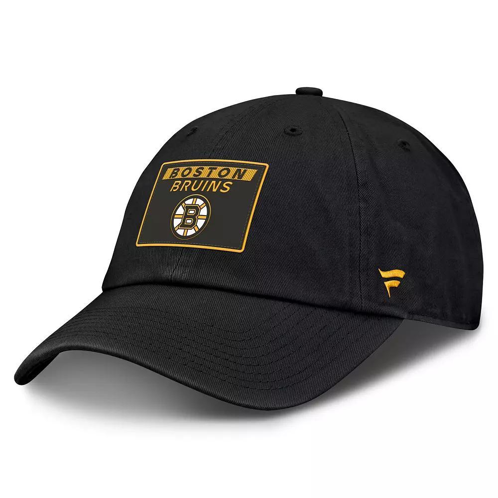 Men's Fanatics Black Boston Bruins Authentic Pro Prime Adjustable Hat Product Image