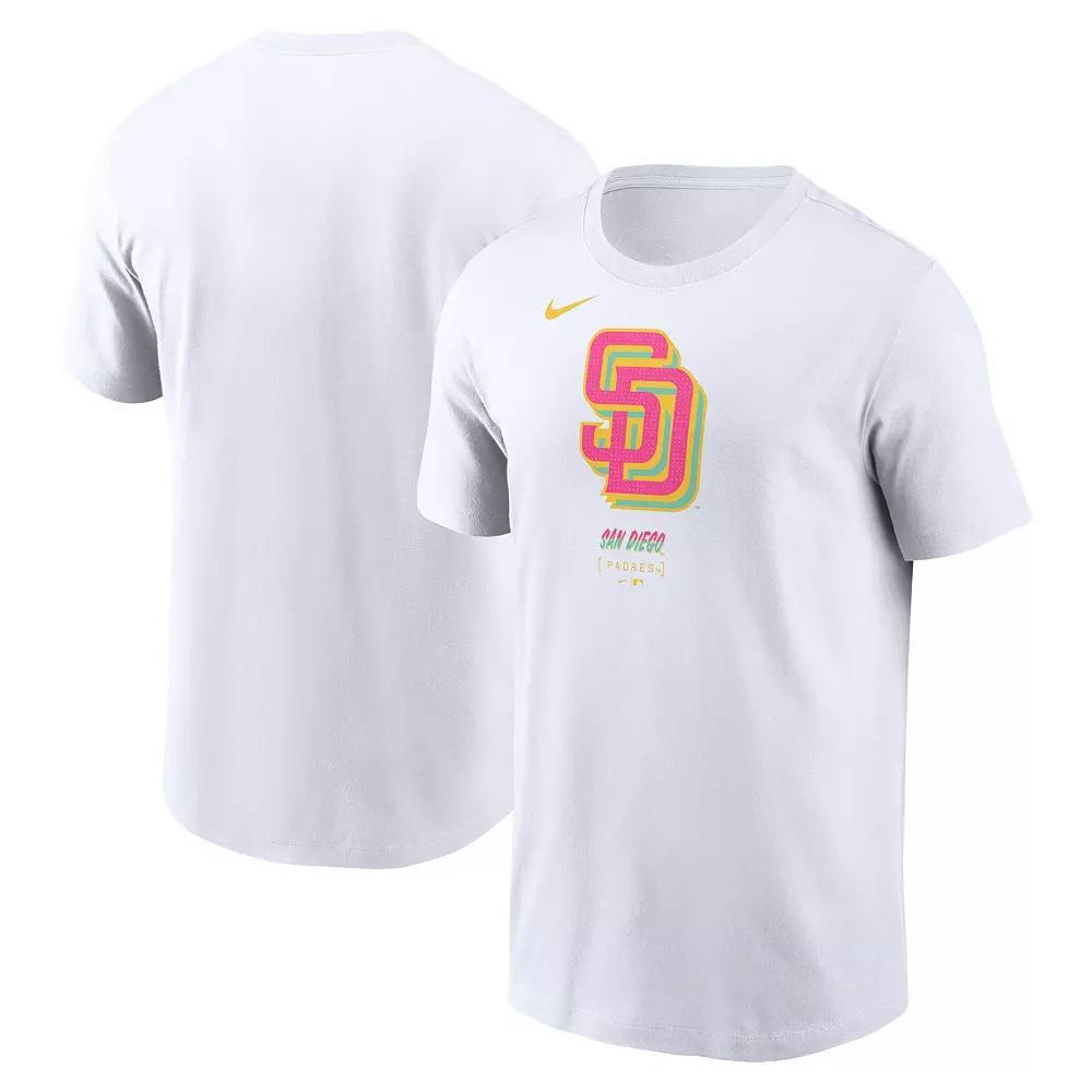 Men's Nike White San Diego Padres City Connect Large Logo T-Shirt, Size: XL Product Image