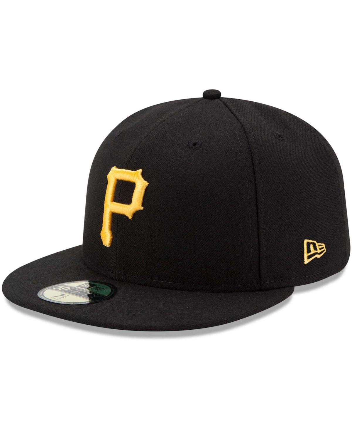 Men's New Era Black Pittsburgh Pirates Game Authentic Collection On-Field 59FIFTY Fitted Hat, Size: 7 1/8 Product Image