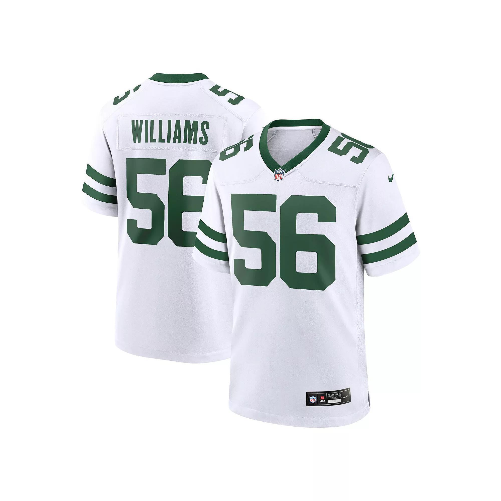 Men's Nike Quincy Williams Legacy White New York Jets Game Jersey, Size: 2XL Product Image