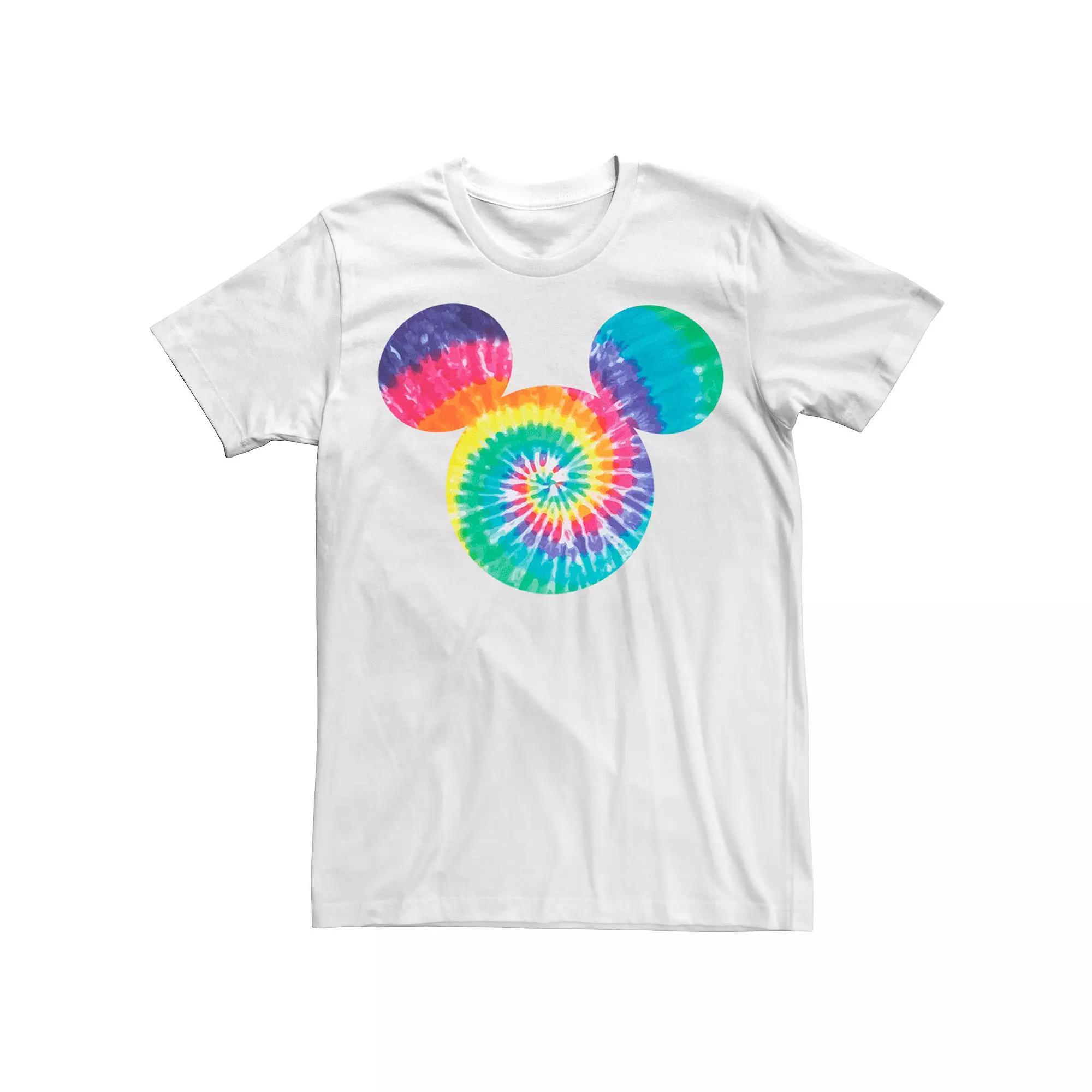 Disney's Mickey And Friends Mickey Tie Dye Fill Men's Graphic Tee, Size: Large, White Product Image