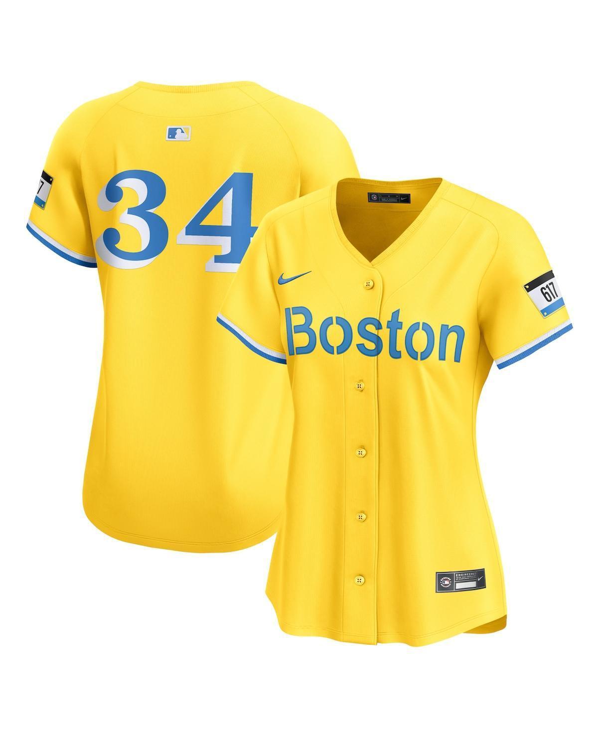 Women's Nike David Ortiz Gold Boston Red Sox City Connect Retired Player Jersey, Size: XL Product Image