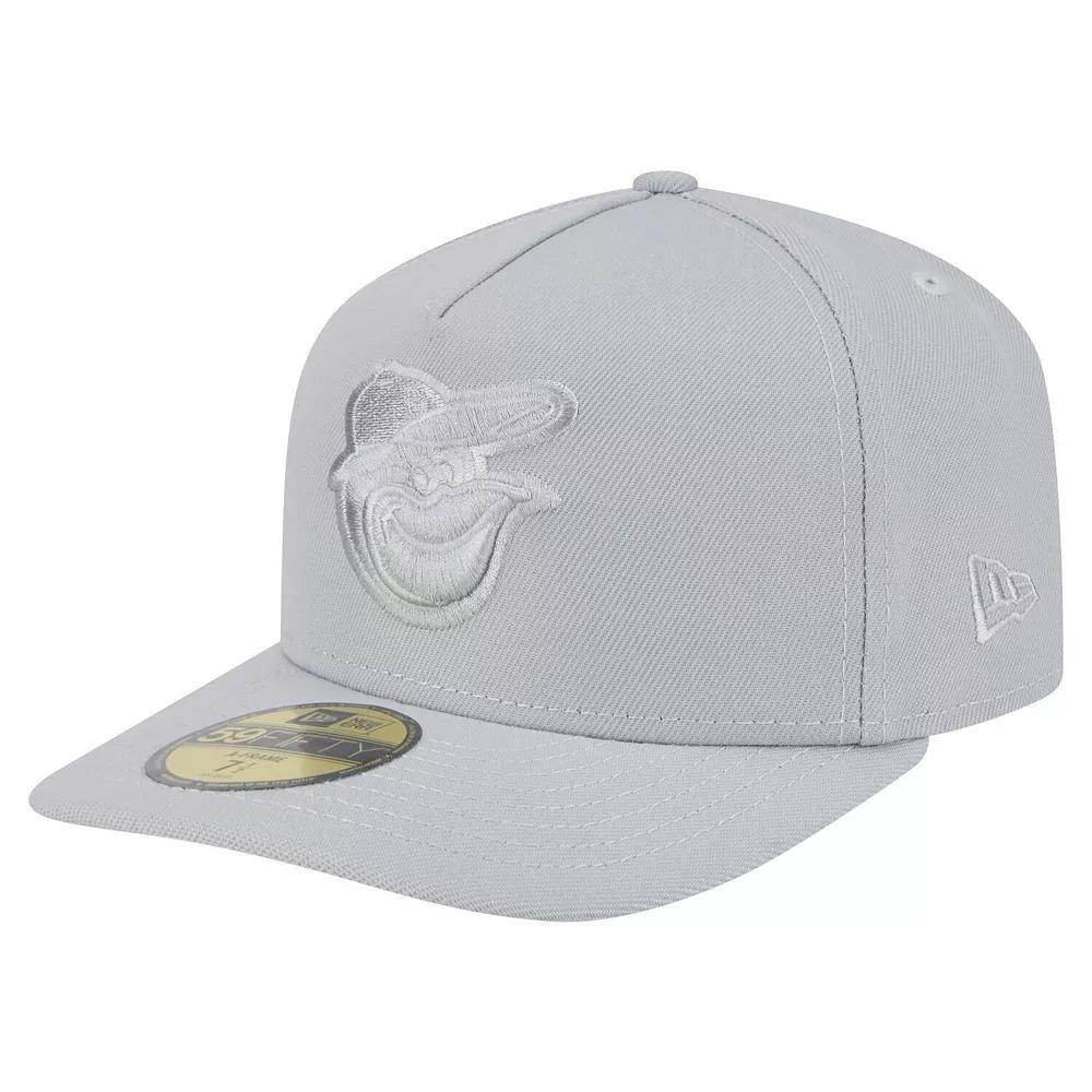 Men's New Era  Gray Baltimore Orioles Colorpack 59FIFTY Fitted Hat, Size: 7 3/8, Grey Product Image