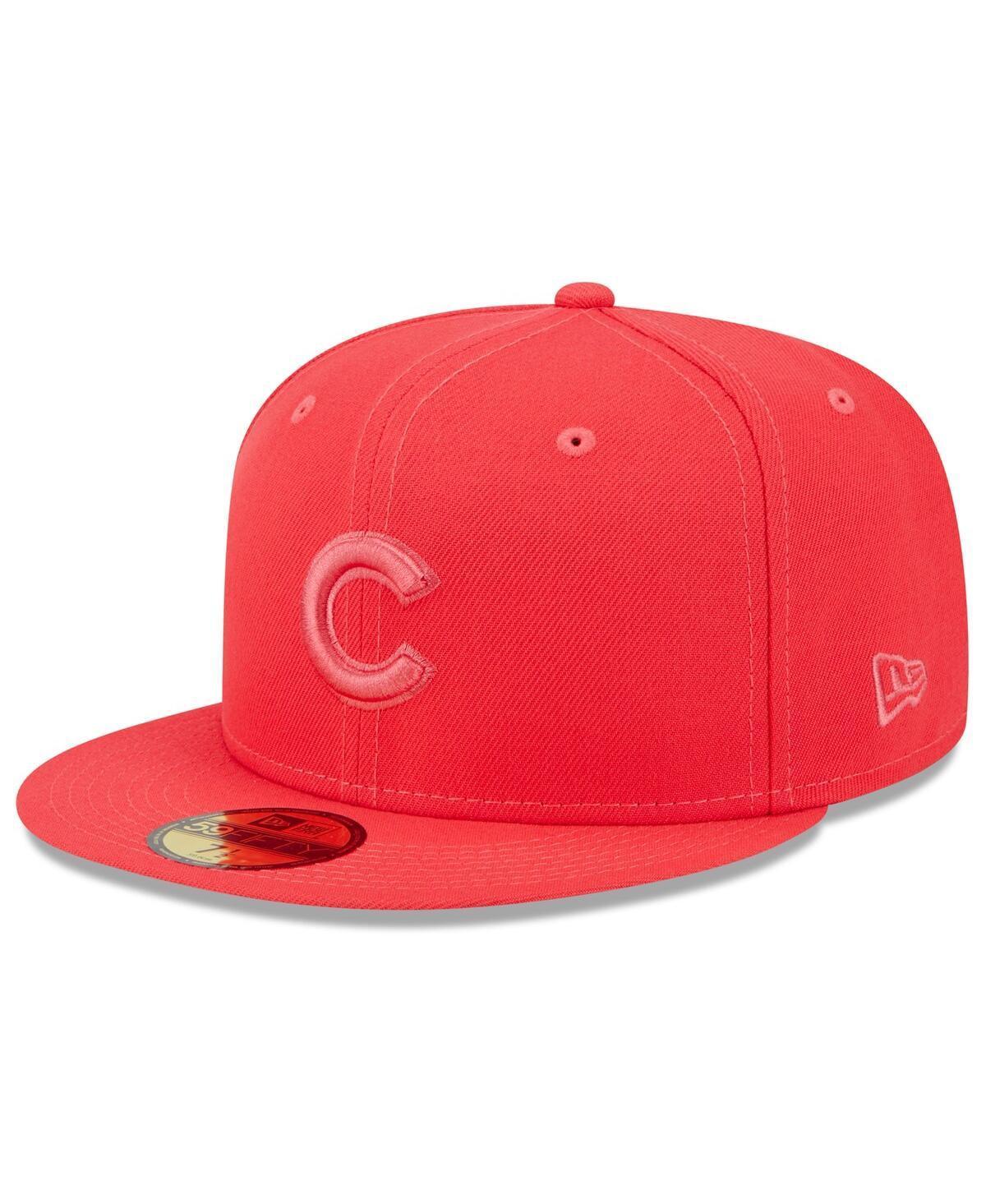 Men's New Era Red Chicago Cubs 2023 Spring Color Basic 59FIFTY Fitted Hat, Size: 7 Product Image